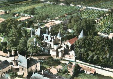 . CPSM   FRANCE  49 " Les Verchers, Vue aérienne, Château de Baugé"