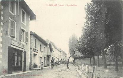 . CPA  FRANCE  38 "St Romans, Grande rue"