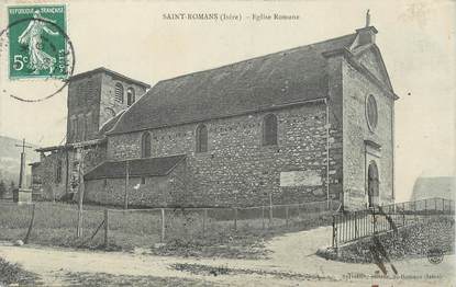 . CPA  FRANCE  38 "St Romans, Eglise Romane "