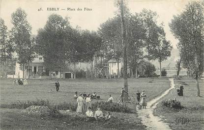 CPA FRANCE 77  "Esbly, Place des Fêtes"