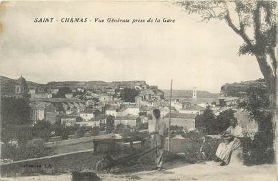 .CPA FRANCE 13 "St Chamas, Vue générale prise de la gare"