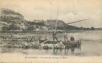 .CPA FRANCE 13 "St Chamas, Un coin de l''étang de berre"