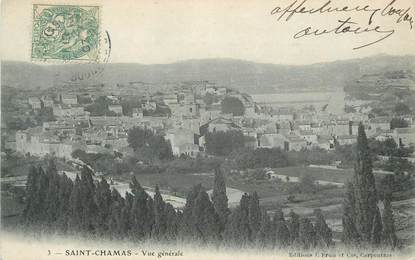 .CPA FRANCE 13 "St  Chamas, Vue générale"