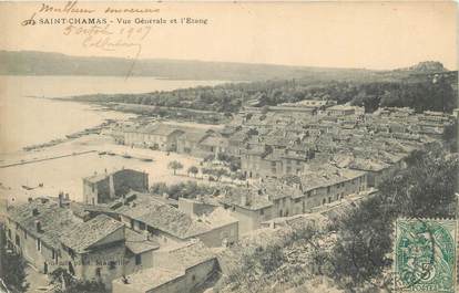 .CPA FRANCE 13 "St  Chamas, Vue générale et l'étang"