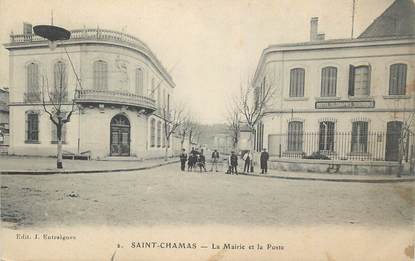 .CPA FRANCE 13 "St  Chamas, La Mairie et la Poste"