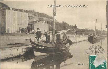 .CPA FRANCE 13 "St  Chamas, Un des quais du port"