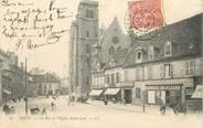 21 Cote D'or .CPA  FRANCE 21 "Dijon, Rue et église St Jean"