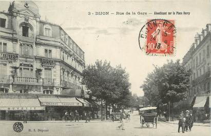 .CPA  FRANCE 21 "Dijon, Rue de la gare "