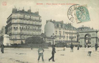 .CPA  FRANCE 21 "  Dijon, Place Darcy et Porte Guillaume"