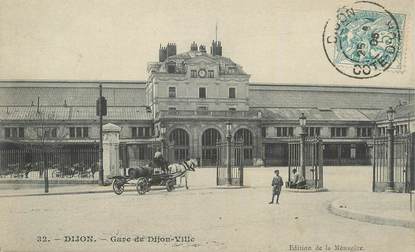 .CPA  FRANCE 21 "  Dijon, La gare "