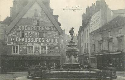 .CPA  FRANCE 21 "  Dijon, Place François Rude"