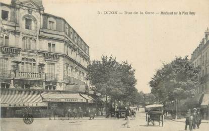 .CPA  FRANCE 21 "  Dijon,  Rue de la gare  "  