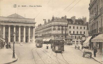 .CPA  FRANCE 21 "  Dijon, Place du Théâtre  "/ TRAM