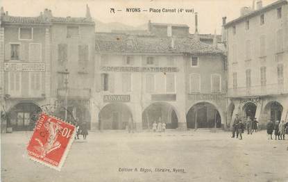 . CPA  FRANCE  26 "Nyons,  Place Carnot "