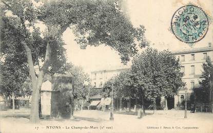 . CPA  FRANCE  26 "Nyons, Le Champ de Mars "