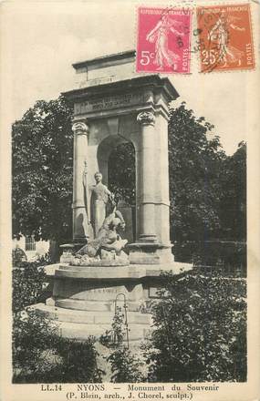 . CPA  FRANCE  26 "Nyons, Monument du souvenir"