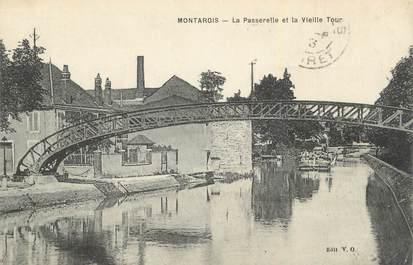 . CPA  FRANCE  45 "Montargis, La passerelle et la vieille tour"