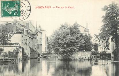 . CPA  FRANCE  45 "  Montargis,  Vue sur le canal"