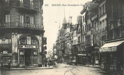 . CPA  FRANCE  76 " Rouen, Rue Grandport"