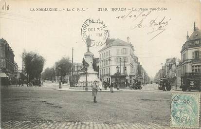 . CPA  FRANCE  76 " Rouen, Place Cauchoise"