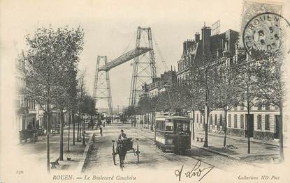 . CPA  FRANCE  76 " Rouen, Boulevard Cauchoise"/ TRAM