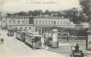 76 Seine Maritime . CPA  FRANCE  76 " Rouen, gare" / TRAM