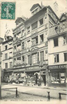 . CPA  FRANCE  76 " Rouen, Vieille maison rue du Bac"
