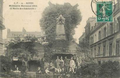 . CPA  FRANCE  76 " Rouen, Le millénaire Normand 1911, le moulin de Godicharville"