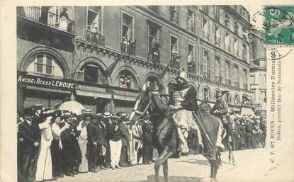 . CPA  FRANCE  76 " Rouen, Millénaire Normand de 1911,  Rollon premier duc de Normandie"