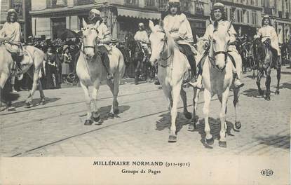 . CPA  FRANCE  76 " Rouen, Millénaire Normand de 1911, Groupe de pages"