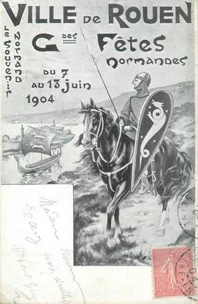 . CPA  FRANCE  76 " Rouen, Fêtes Normandes de 1904 "