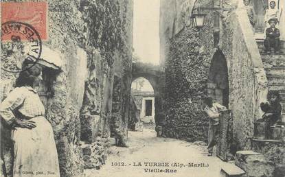 .  CPA  FRANCE  06 "La Turbie, Vieille rue"