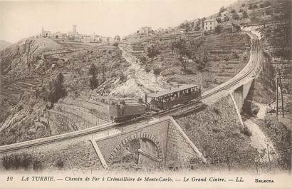 .  CPA  FRANCE  06 "La Turbie, Chemin de fer à crémaillère de Monte Carlo"/ TRAIN