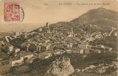 .  CPA  FRANCE  06 "La Turbie, Vue générale, Vue générale prise du Mont Bataille""