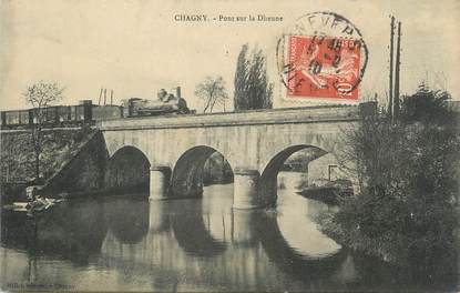 .CPA  FRANCE 71 "Chagny,  Pont sur la Dheune"