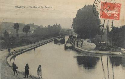 .CPA  FRANCE 71 "Chagny, Le canal du centre"