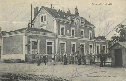 .CPA  FRANCE 71 "Chagny,   La gare  "