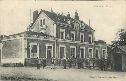 .CPA  FRANCE 71 "Chagny,  La gare"