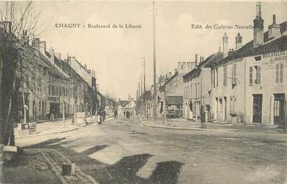 .CPA  FRANCE 71 " Chagny,  Boulevard de  la Liberté"