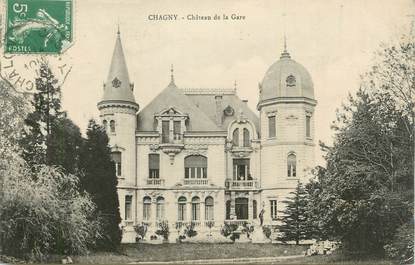 .CPA  FRANCE 71 " Chagny,  Château de la gare"