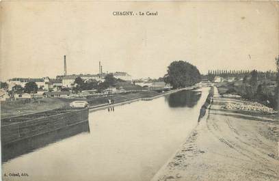 .CPA  FRANCE 71 " Chagny,  Le canal"