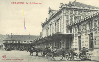 .CPA  FRANCE 42 "St  Etienne, Gare de Châteaucreux"