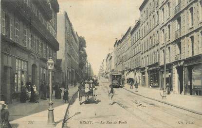 .CPA  FRANCE 29 "Brest,  La rue de Paris"