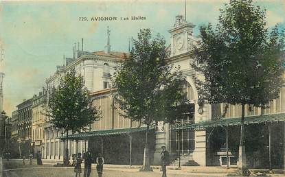 .CPA  FRANCE 84 " Avignon, Les halles"