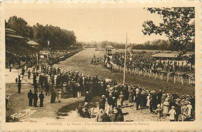 .CPA  FRANCE 84 " Avignon, Le Pontet vue d'ensemble de l'Hippodrome de Roberty"