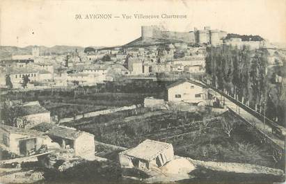 .CPA  FRANCE 84 " Avignon, Vue Villeneuve Chartreuse"