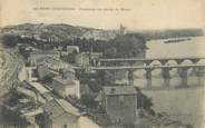 84 Vaucluse .CPA  FRANCE 84 " Avignon, Le pont, Panorama des bords du Rhône"