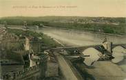 84 Vaucluse .CPA  FRANCE 84 "  Avignon,   Pont St Bénézet et le pont suspendu"