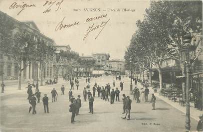 .CPA  FRANCE 84 "  Avignon, Place de l'Horloge  "