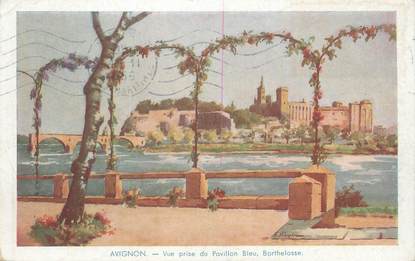 .CPA  FRANCE 84 "  Avignon, Vue prise du pavillon bleu"